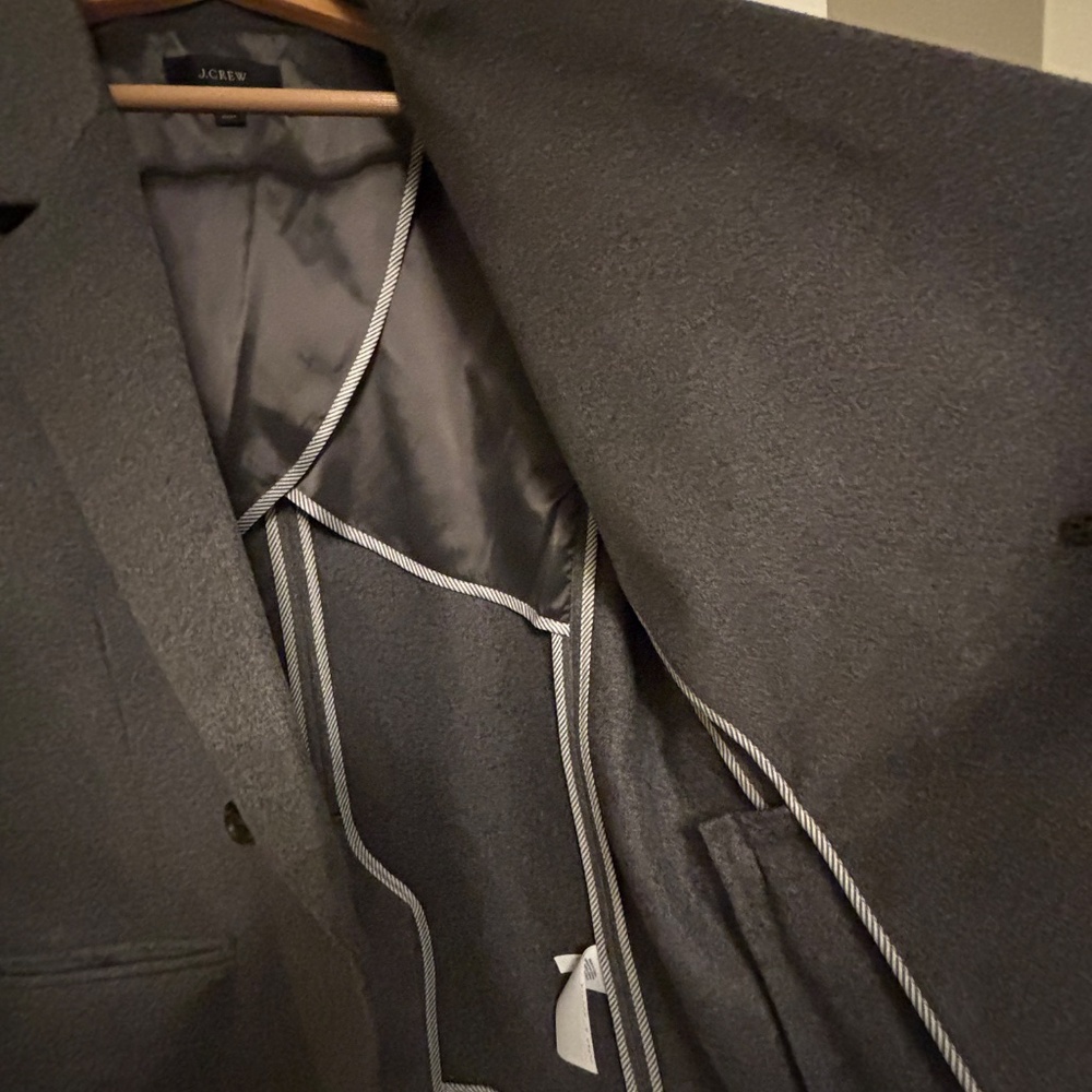 NWOT J. Crew Devon double-breasted blazer in grey flannel - Picture 5 of 5